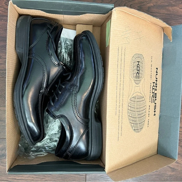 Nunn Bush Kore—Leather Oxford Black Lace Up Men’s Size 9 - Picture 11 of 11